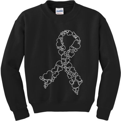 Heart Leukemia Awareness Month We Wear Orange Hope Support Kids Sweatshirt