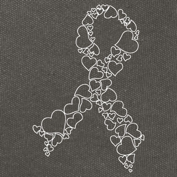 Heart Leukemia Awareness Month We Wear Orange Hope Support Cotton Canvas Backpack