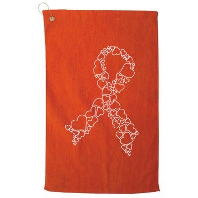 Heart Leukemia Awareness Month We Wear Orange Hope Support Golf Towel