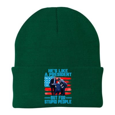 Hes Like A President But For Stupid People Biden Falling Knit Cap Winter Beanie