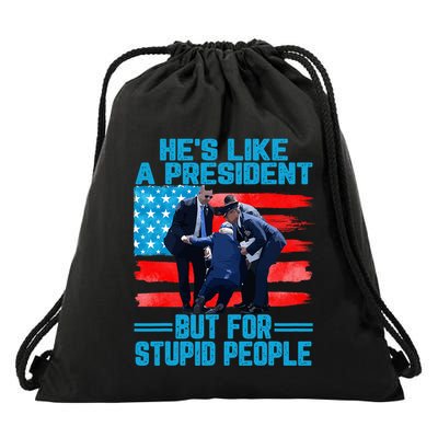 Hes Like A President But For Stupid People Biden Falling Drawstring Bag