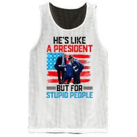 He's Like A President But For Stupid People Biden Falling Mesh Reversible Basketball Jersey Tank