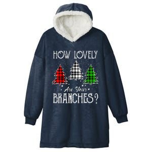 How Lovely Are Your Branches Merry Christmas Tree Xmas Hooded Wearable Blanket