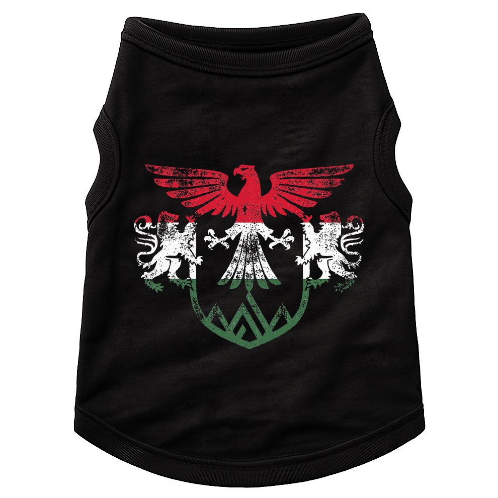 Hungary Lions And Eagle Symbol Hungarian Flag Doggie Tank
