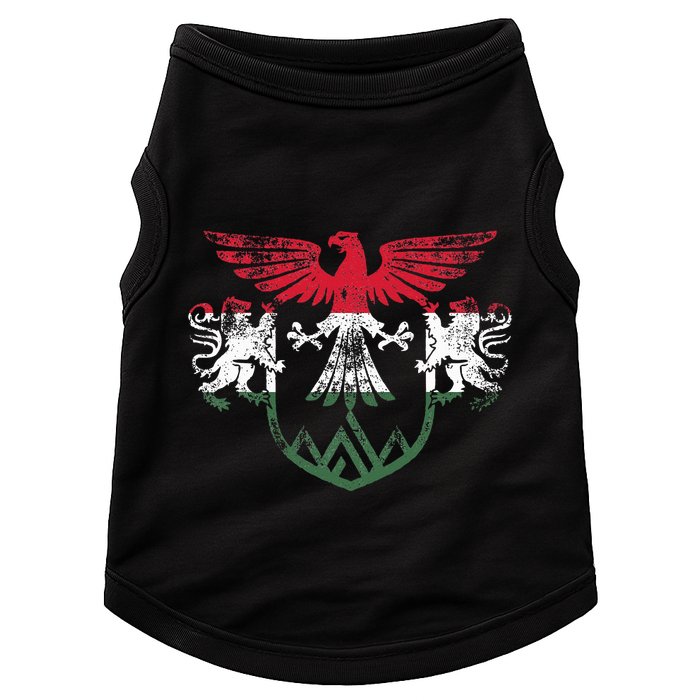 Hungary Lions And Eagle Symbol Hungarian Flag Doggie Tank