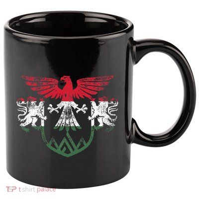 Hungary Lions And Eagle Symbol Hungarian Flag 11oz C Handle Ceramic Mug