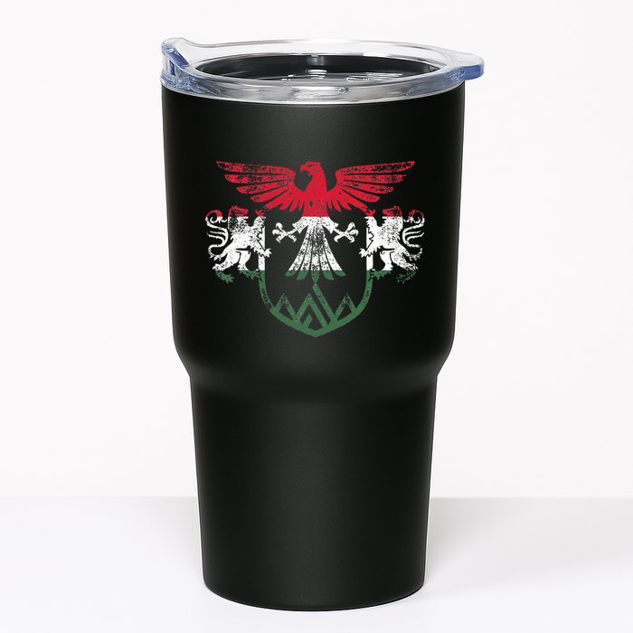 Hungary Lions And Eagle Symbol Hungarian Flag Tumbler