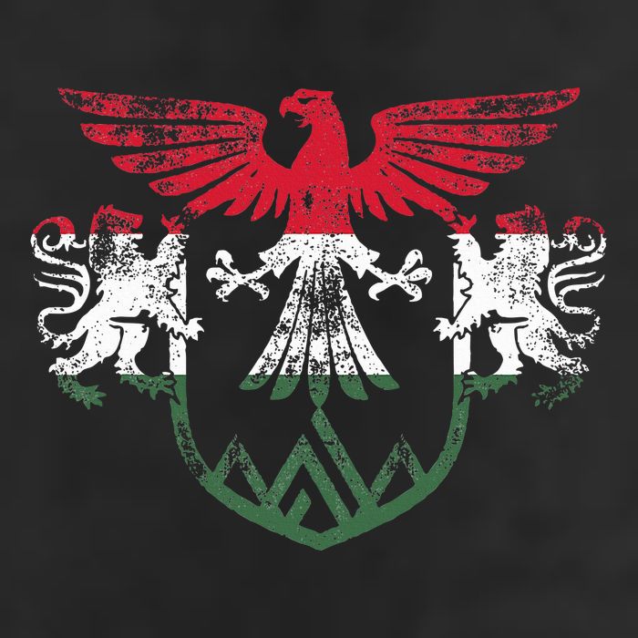 Hungary Lions And Eagle Symbol Hungarian Flag Tumbler