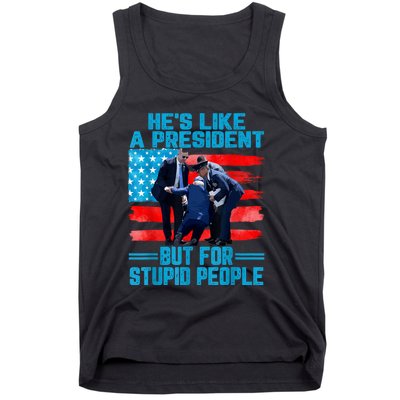 Hes Like A President But For Stupid People Biden Falling Tank Top