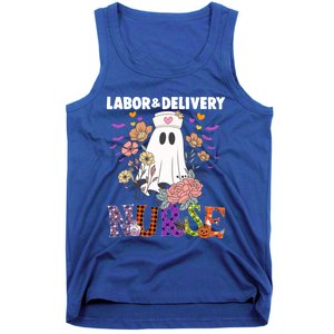 Halloween Labor And Delivery L And D Nurse Ghost Pumpkins Fall Gift Tank Top