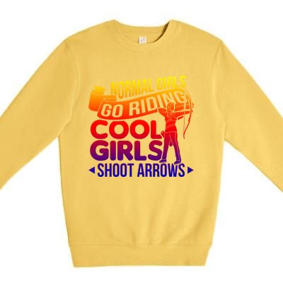 Hunting Lover Athletic Bow Hunting Arrow Archer Archery Meaningful Gift Premium Crewneck Sweatshirt