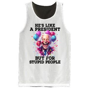 Hes Like A President But For Stupid People Mesh Reversible Basketball Jersey Tank