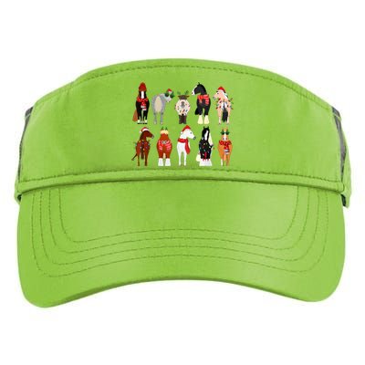 Horse Lover Animal Christmas Farm Animals Funny Horse Farmer Adult Drive Performance Visor