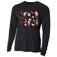 Horse Lover Animal Christmas Farm Animals Funny Horse Farmer Cooling Performance Long Sleeve Crew