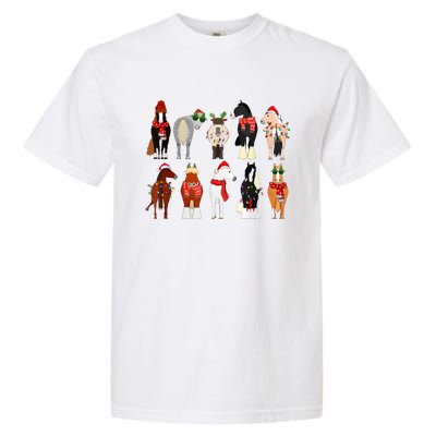 Horse Lover Animal Christmas Farm Animals Funny Horse Farmer Garment-Dyed Heavyweight T-Shirt