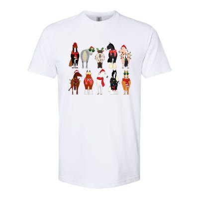 Horse Lover Animal Christmas Farm Animals Funny Horse Farmer Softstyle CVC T-Shirt