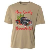 How Lovely Are Your Branches Car Xmas Red Truck Christmas Cooling Performance Crew T-Shirt