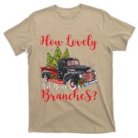 How Lovely Are Your Branches Car Xmas Red Truck Christmas T-Shirt