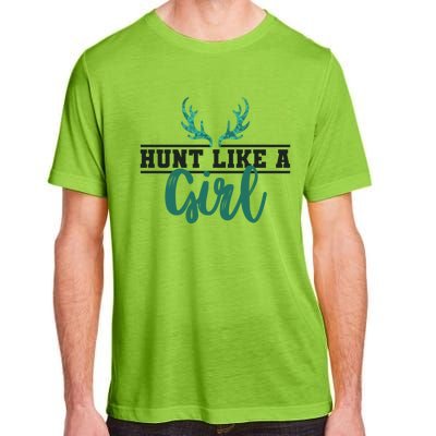 Hunt Like A Funny Deer Hunter Camo Print Hunting Lover Gift Adult ChromaSoft Performance T-Shirt