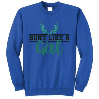 Hunt Like A Funny Deer Hunter Camo Print Hunting Lover Gift Sweatshirt