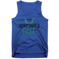 Hunt Like A Funny Deer Hunter Camo Print Hunting Lover Gift Tank Top