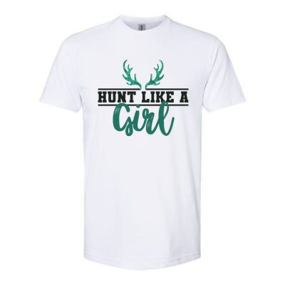 Hunt Like A Funny Deer Hunter Camo Print Hunting Lover Gift Softstyle CVC T-Shirt