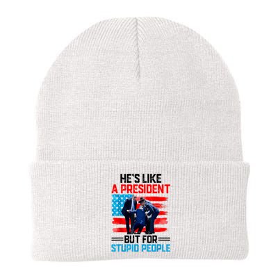 Hes Like A President But For Stupid People Biden Falling Knit Cap Winter Beanie