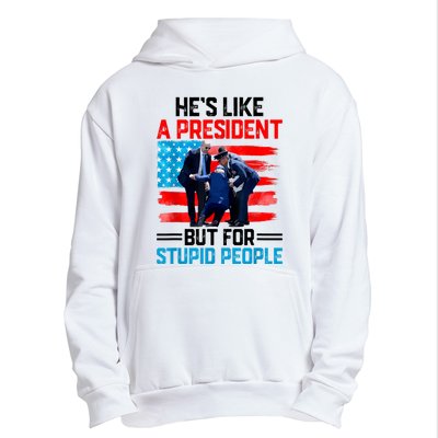 Hes Like A President But For Stupid People Biden Falling Urban Pullover Hoodie