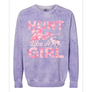 Hunt Like A Hunting Season Gift Colorblast Crewneck Sweatshirt