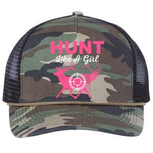 Hunt Like A Hunting Season Meaningful Gift Retro Rope Trucker Hat Cap