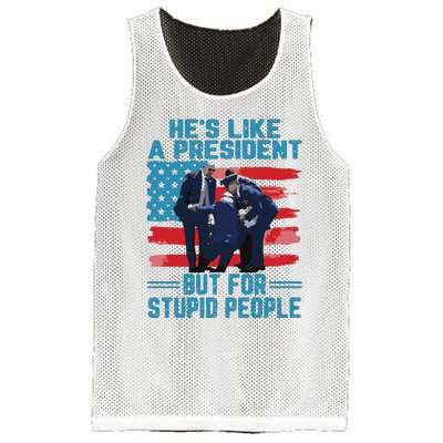 Hes Like A President But For Stupid People Mesh Reversible Basketball Jersey Tank