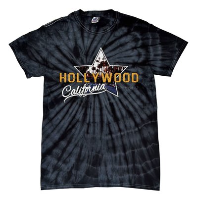 Hollywood Los Angeles California Street Aesthetic Tie-Dye T-Shirt