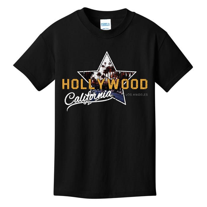 Hollywood Los Angeles California Street Aesthetic Kids T-Shirt