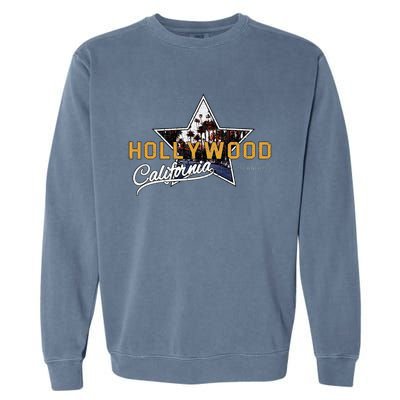 Hollywood Los Angeles California Street Aesthetic Garment-Dyed Sweatshirt