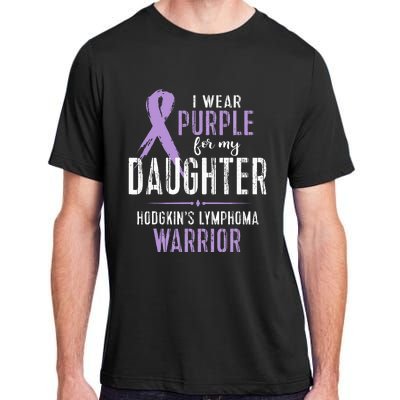 Hodgkins Lymphoma Awareness My Daughter Warrior Adult ChromaSoft Performance T-Shirt