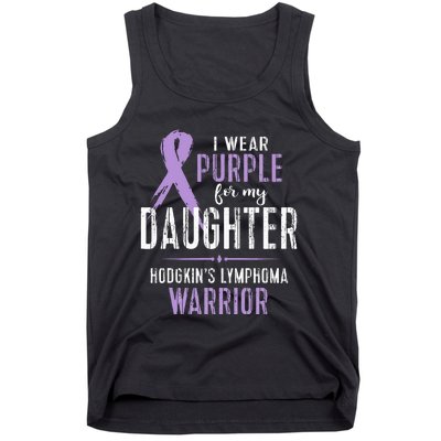 Hodgkins Lymphoma Awareness My Daughter Warrior Tank Top