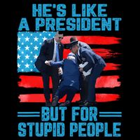 Hes Like A President But For Stupid People Biden Falling Toddler Hoodie