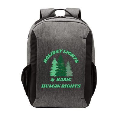 Holiday Lights And Basic Human Rights For The Good Humans Vector Backpack
