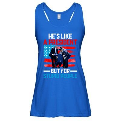 Hes Like A President But For Stupid People Biden Falling Ladies Essential Flowy Tank