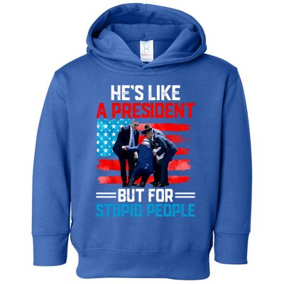 Hes Like A President But For Stupid People Biden Falling Toddler Hoodie