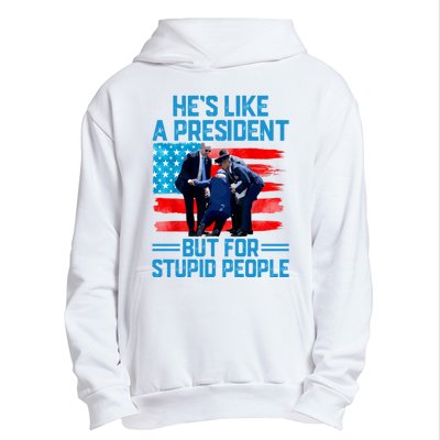 Hes Like A President But For Stupid People Biden Falling Urban Pullover Hoodie