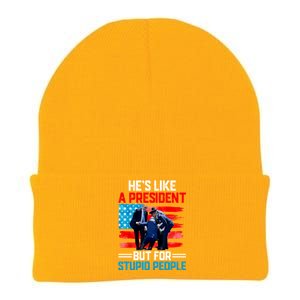 Hes Like A President But For Stupid People Biden Falling Knit Cap Winter Beanie