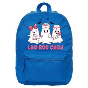 Halloween Labor And Delivery Nurse Cute Gift L And D Boo Crew Gift 16 in Basic Backpack