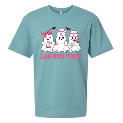 Halloween Labor And Delivery Nurse Cute Gift L And D Boo Crew Gift Sueded Cloud Jersey T-Shirt