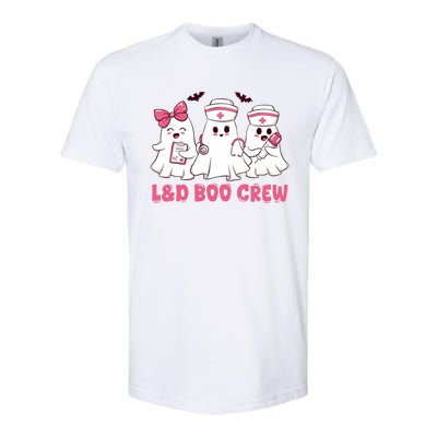 Halloween Labor And Delivery Nurse Cute Gift L And D Boo Crew Gift Softstyle CVC T-Shirt