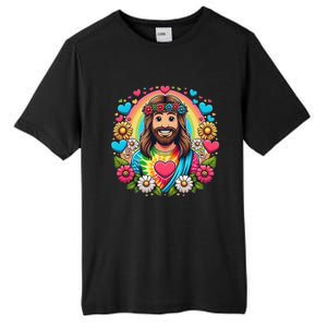 Happy Loving Buddy Jesus Christ Tall Fusion ChromaSoft Performance T-Shirt