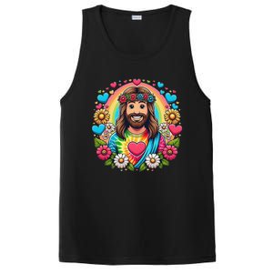 Happy Loving Buddy Jesus Christ PosiCharge Competitor Tank