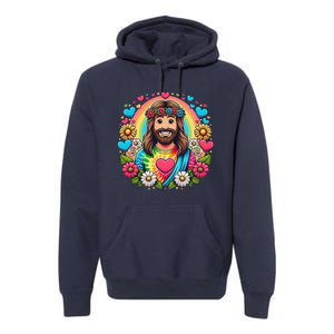 Happy Loving Buddy Jesus Christ Premium Hoodie