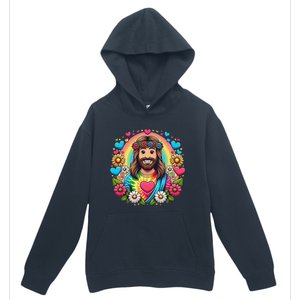 Happy Loving Buddy Jesus Christ Urban Pullover Hoodie