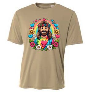 Happy Loving Buddy Jesus Christ Cooling Performance Crew T-Shirt